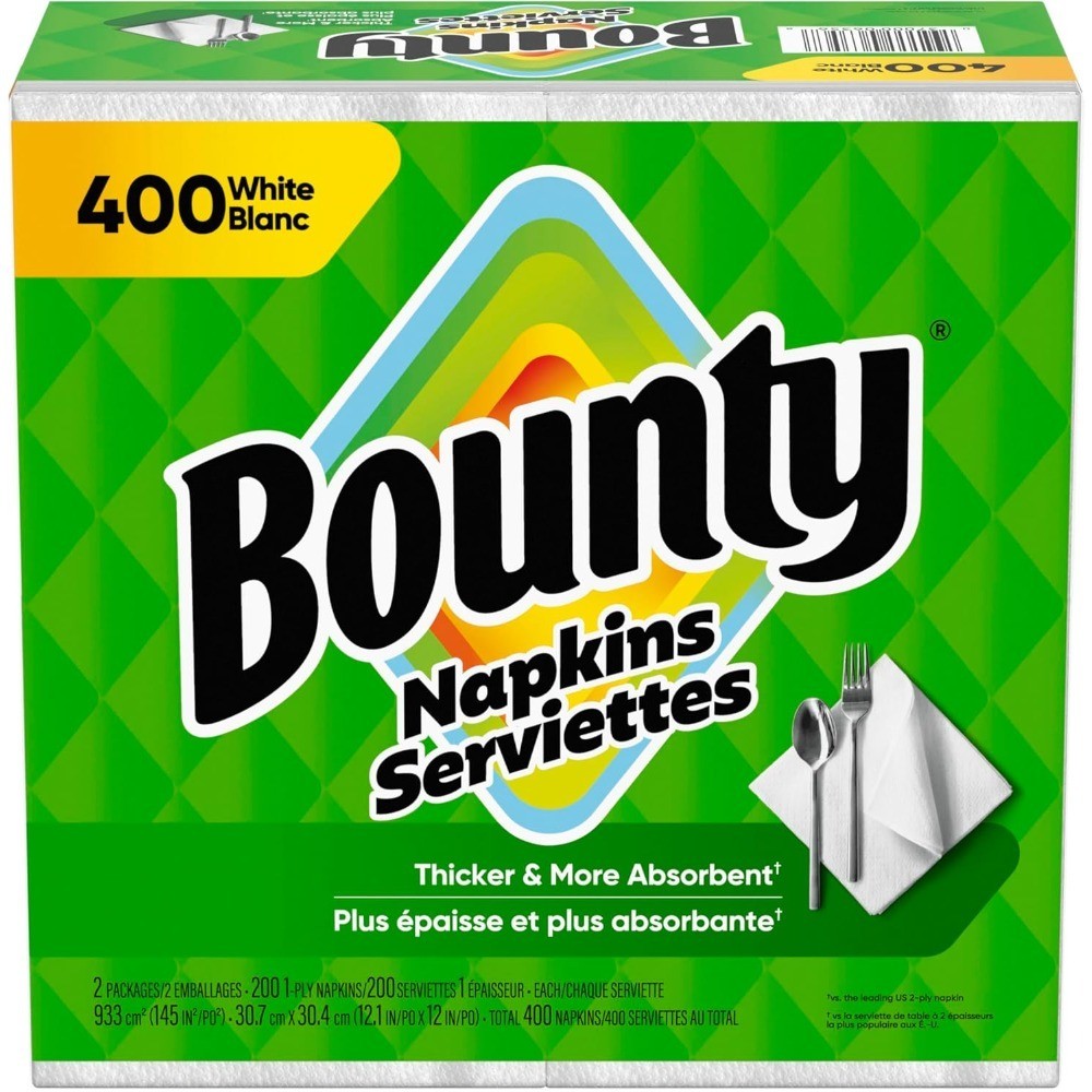 Paper Napkins White Dinner Napkins Bulk 400 Count 2 Ply Lunch Napkins for Party