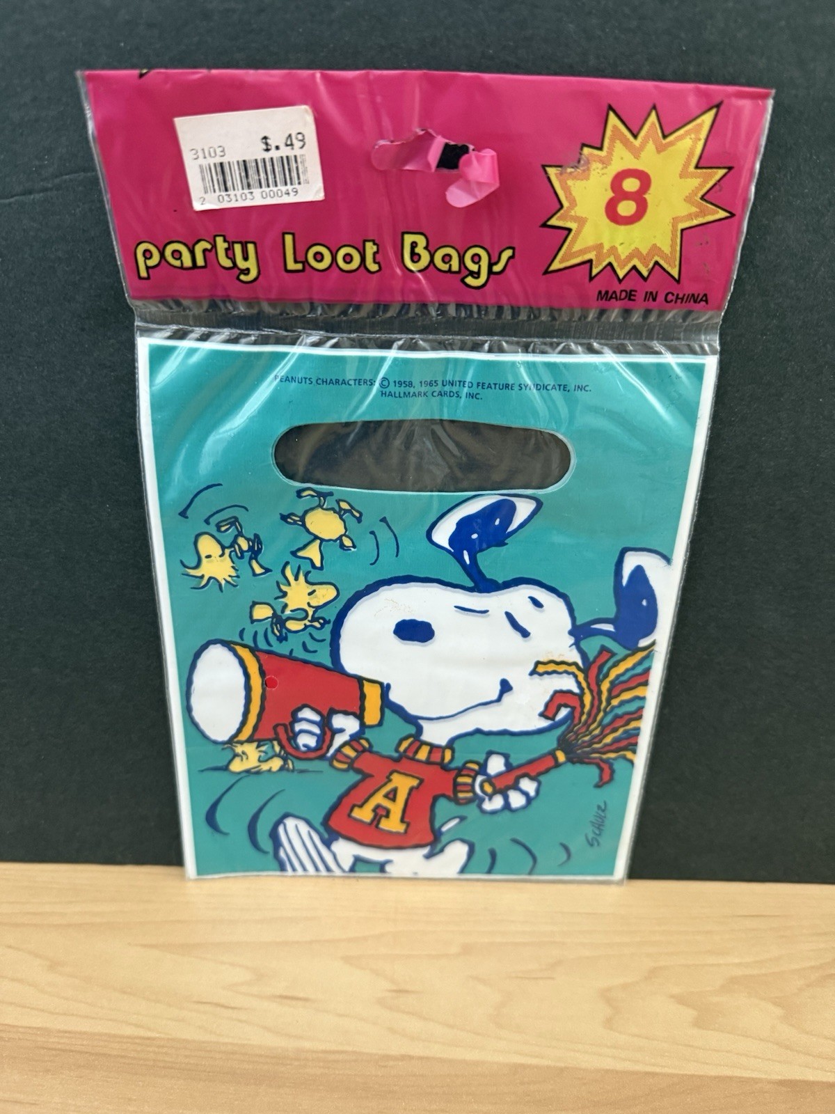 Peanuts Snoopy Woodstock Vintage All Occasion Party Loot Treat Bags Sacks SEALED