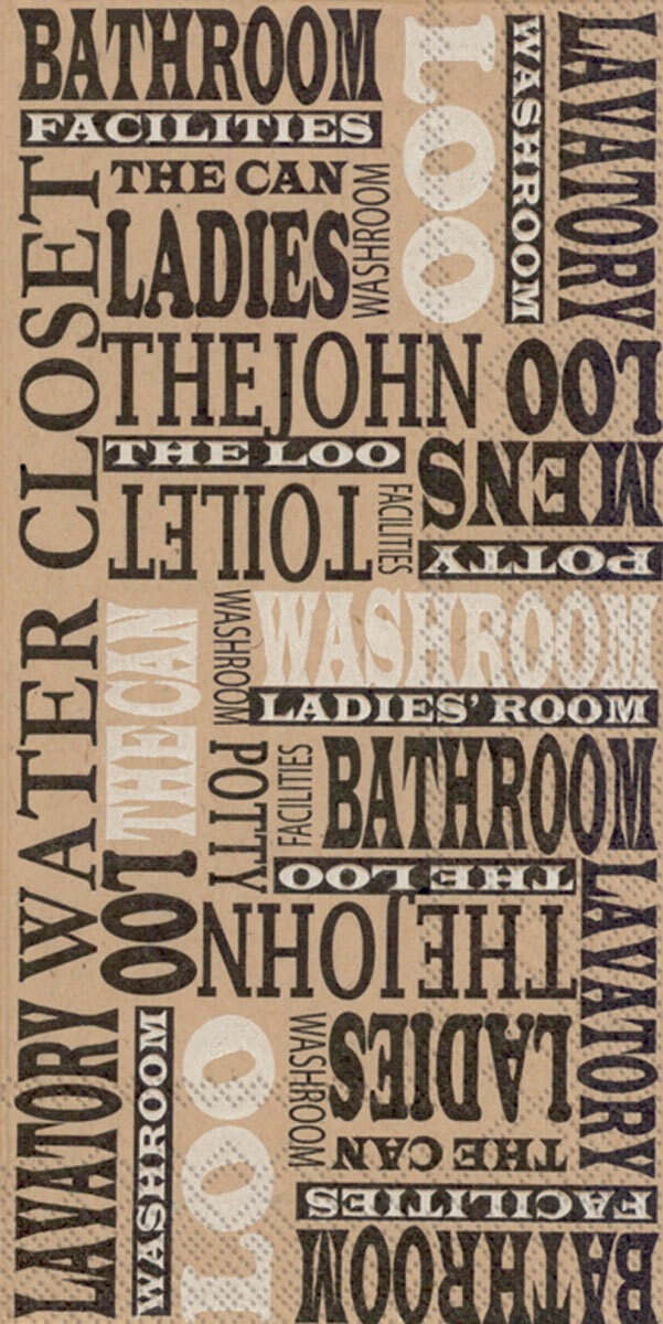 Boston International Disposable Hand Paper Guest Towel Brown Paper Loo 32 CT