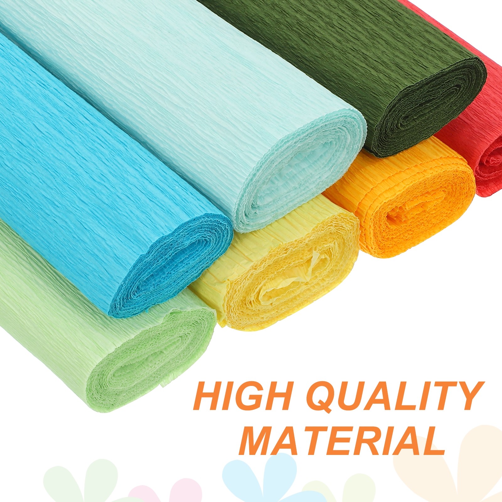 Crepe Paper 7.9ft Long 20 Inch Wide Light Blue Crepe Paper Roll