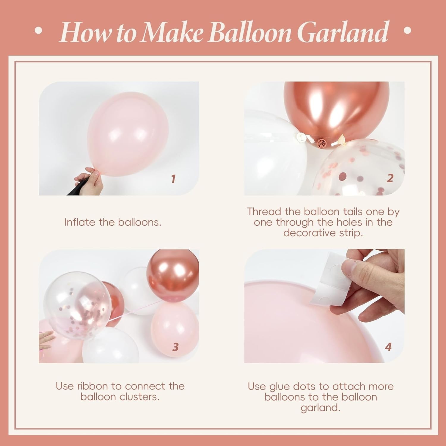 All-Inclusive Rose Gold Birthday Decorations for Women with Balloons and Banner