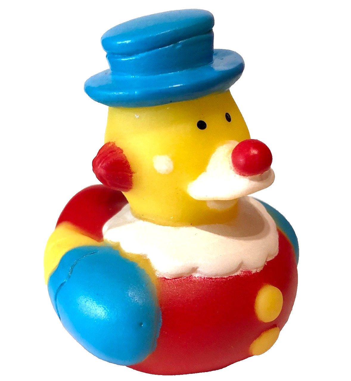 FREE SHIPPING – 2 1/4″ CARNIVAL CIRCUS CLOWN CRUISING RUBBER DUCK CRUISE