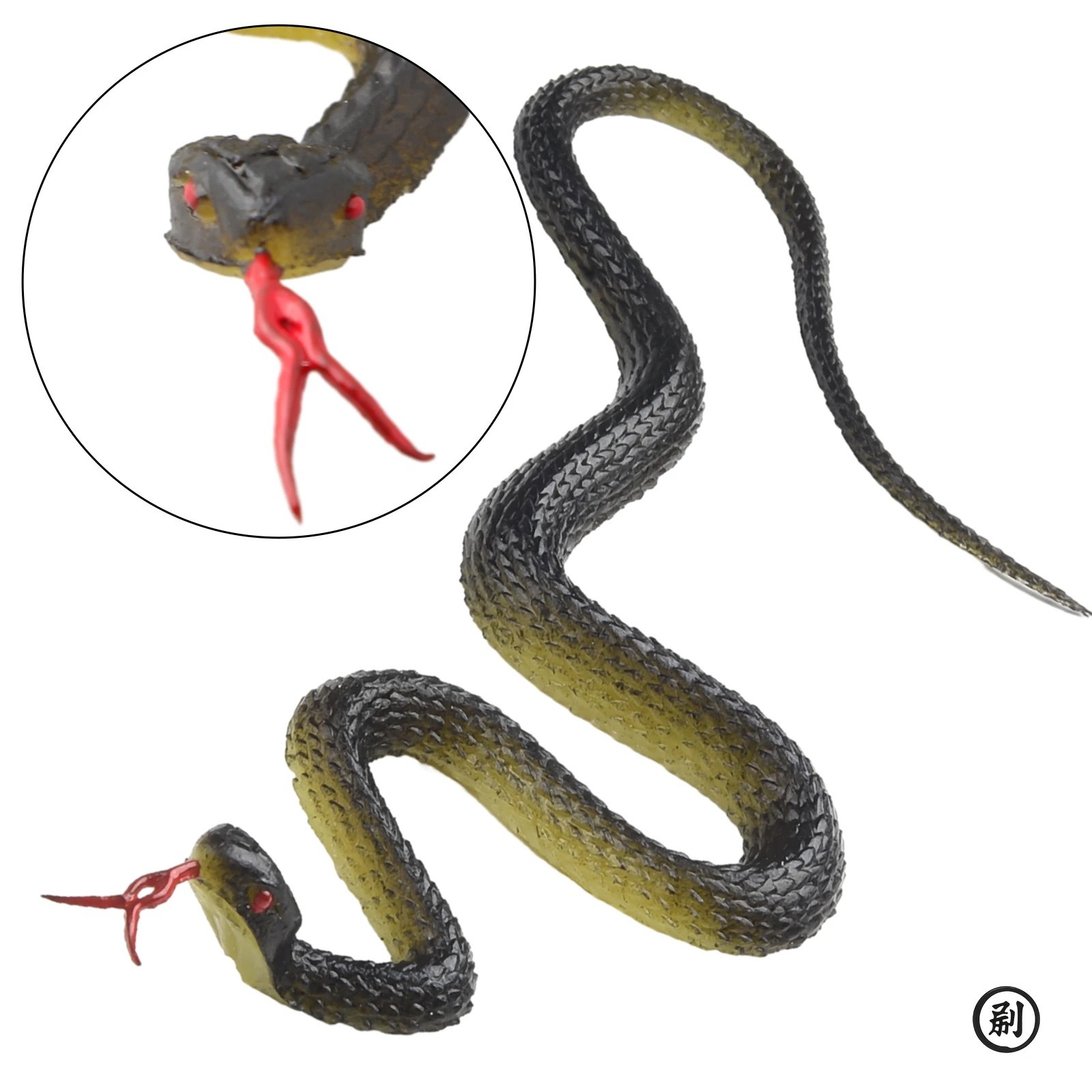Fake Rubber Snake Toy, 45Cm Realistic Prank Trick Toy with Tongue Stick Out, Per
