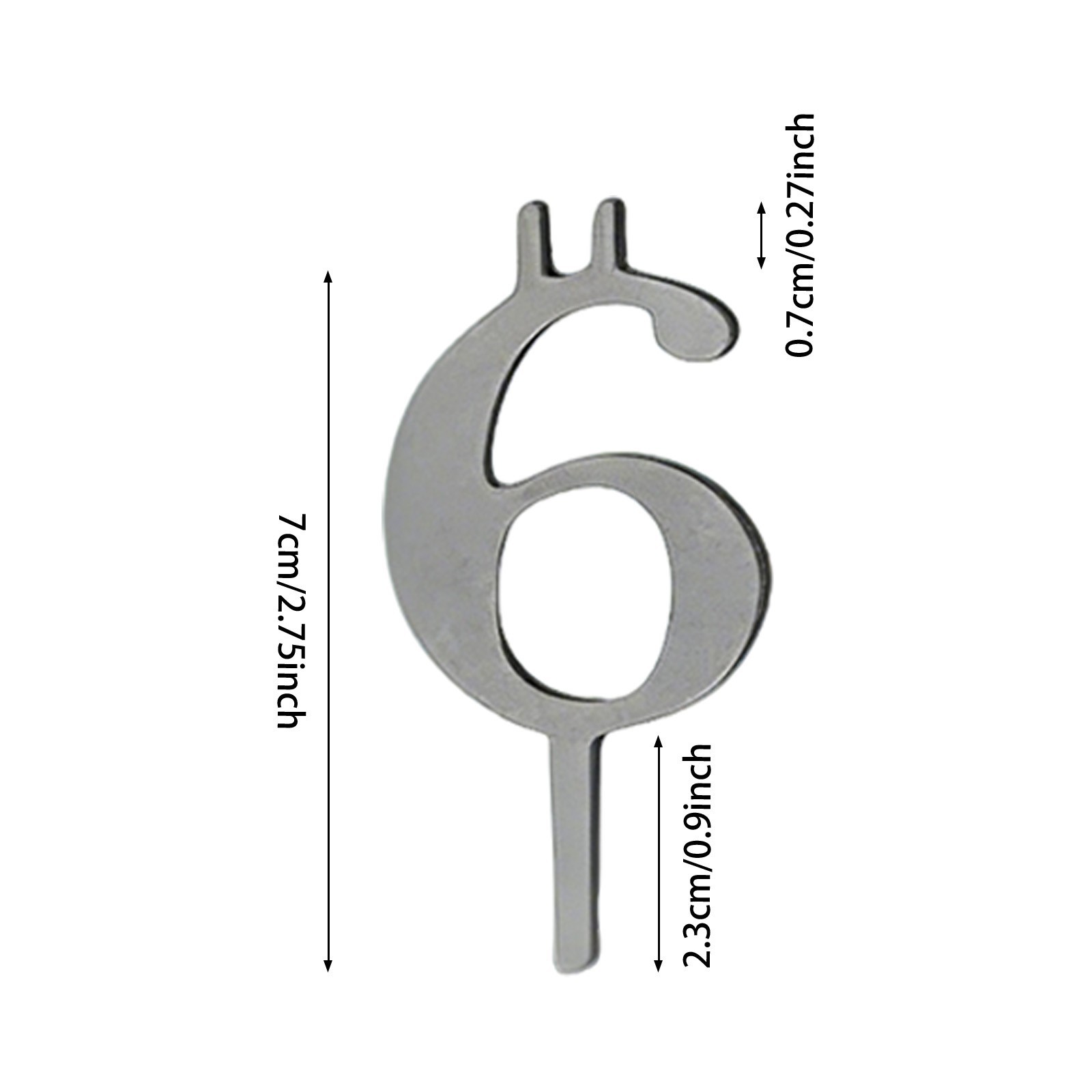 Reusable Number Birthday Candle Holder Set Metal Number 0~9 Cakes Candle Holders