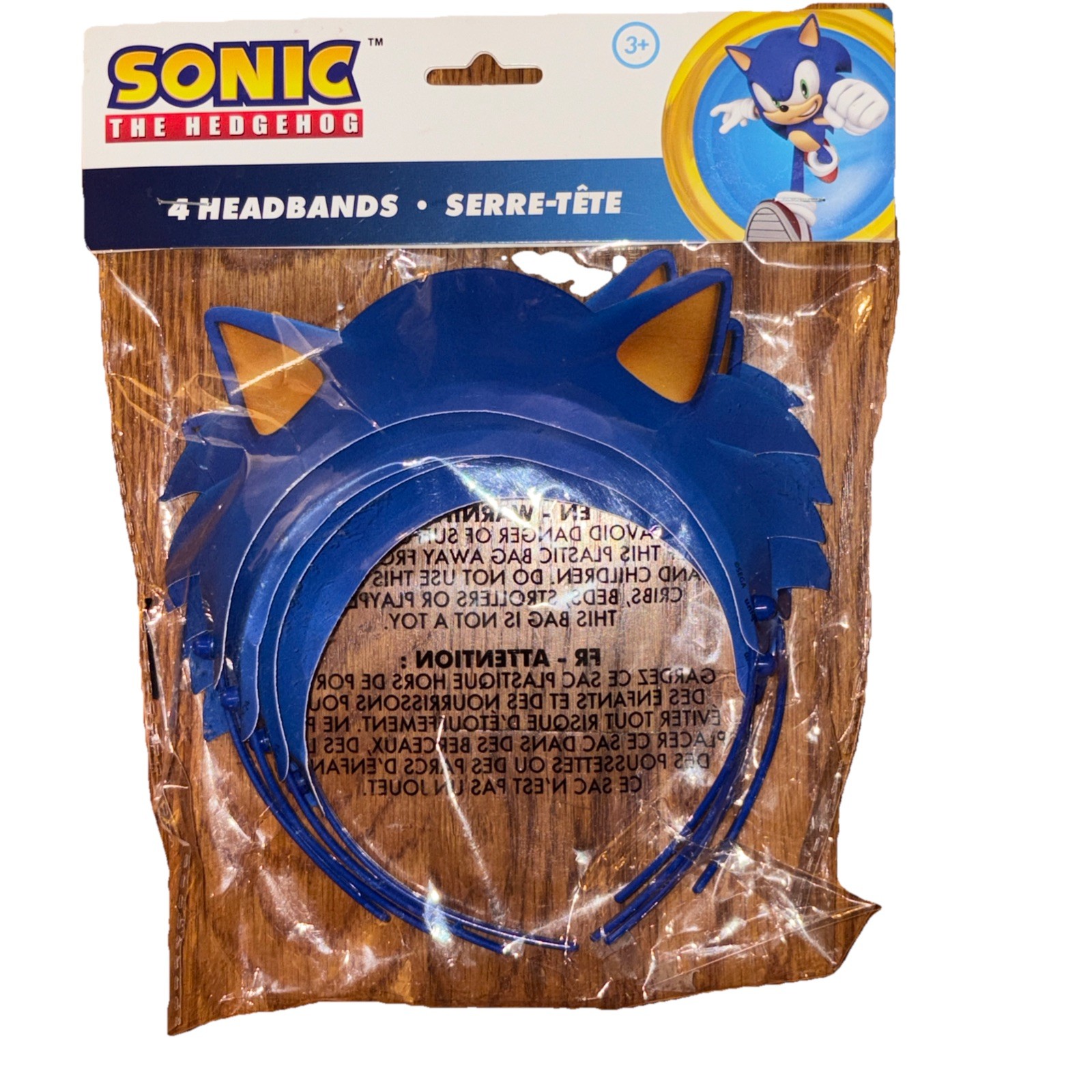 Sonic the Hedgehog™ Headbands – 4 Count NEW Birthday Party Decor