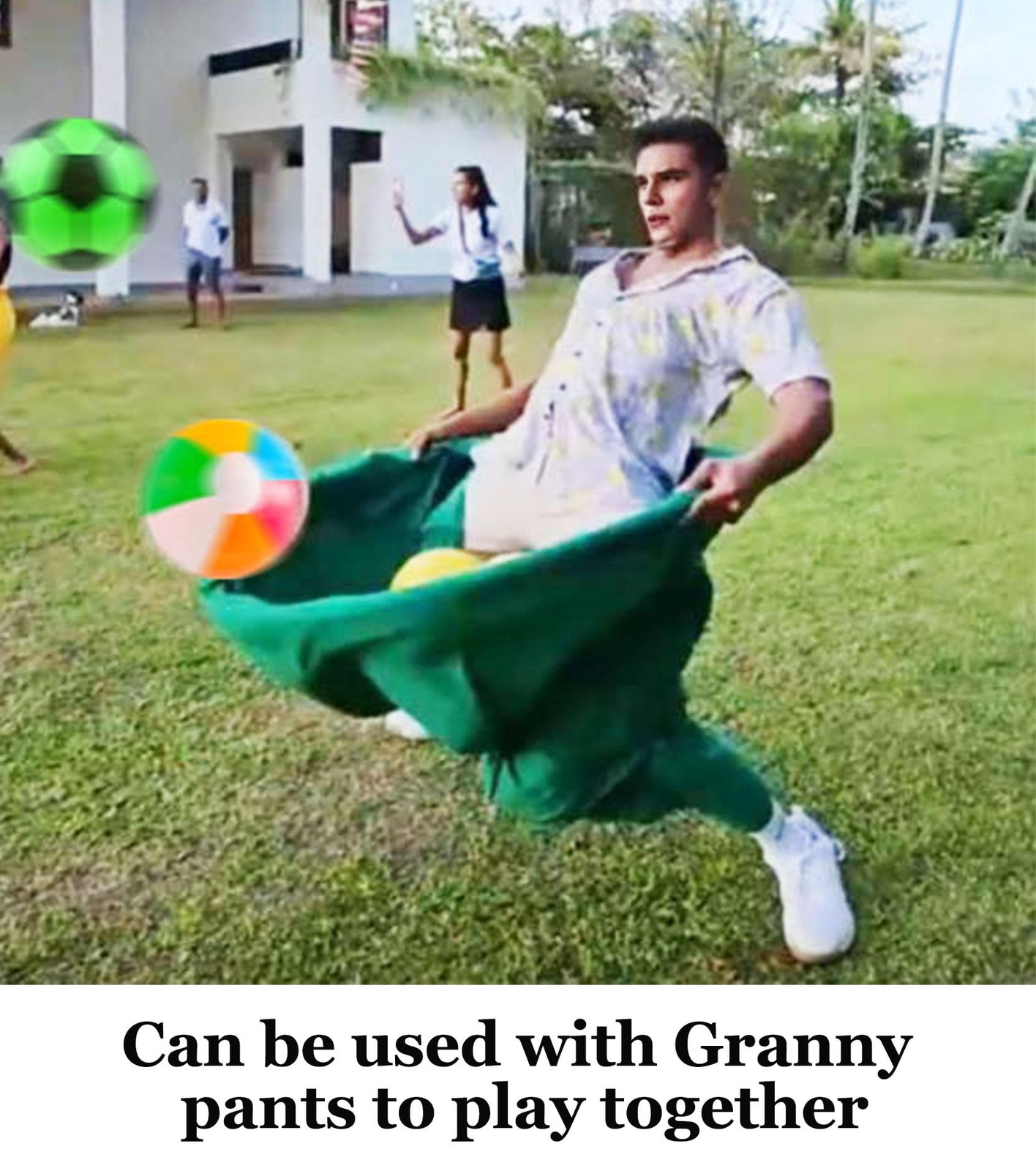 12PCS Granny Pants Yard Game Ball,Giant Granny Pants Hula Hoop Game Accessori…