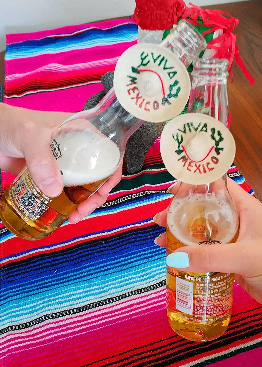 Mini Mexican Sombrero Hats 12 Pack – Mexican Fiesta Decorations – Cinco de…