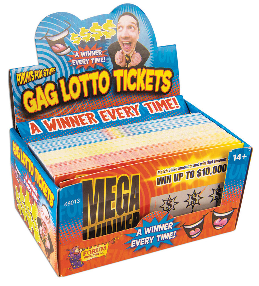 Fake Lottery Tickets 3 Pack – Jokes, Gags – Lotto Tickets – Fool Them All!