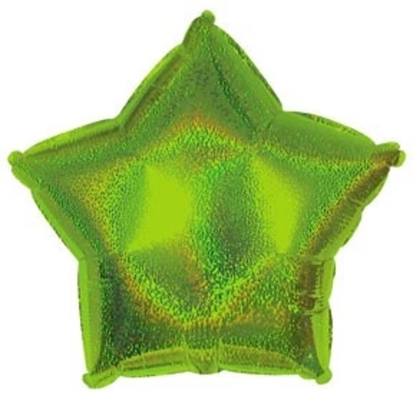 Solid Lime Green Dazzleloon Star Shape 18″ Foil Balloon (Non-Packaged)