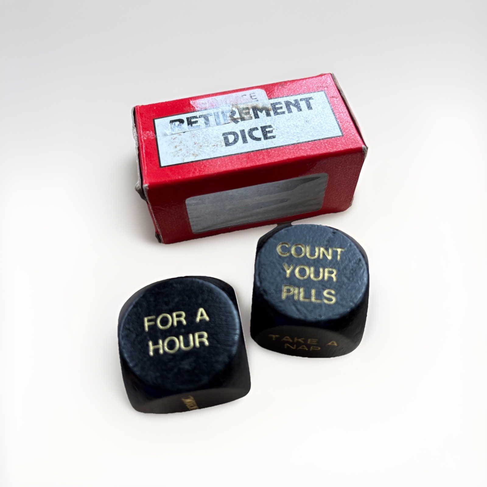 Vintage Retirement Dice 1994 Funny Gag Gift