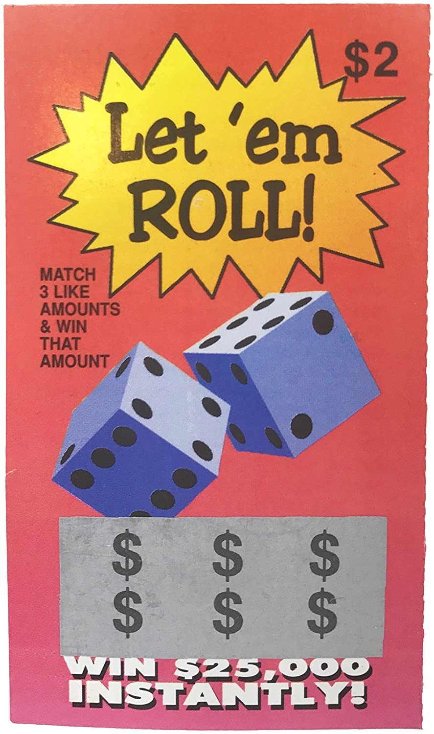 Fake Lottery Tickets-20 Pack Gag Gift Prank Scratch off Tickets