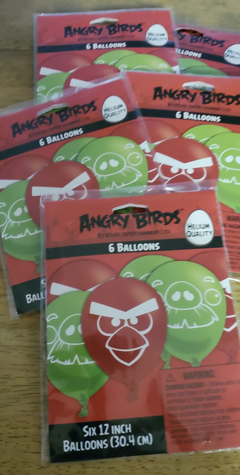 Angry Birds Party Masks, Loot Bags & Balloons NEW