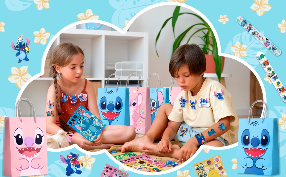 Lilo & Stitch Party Bag Fillers 110 Pcs Stitch Party Favors Gift Bags Supplies