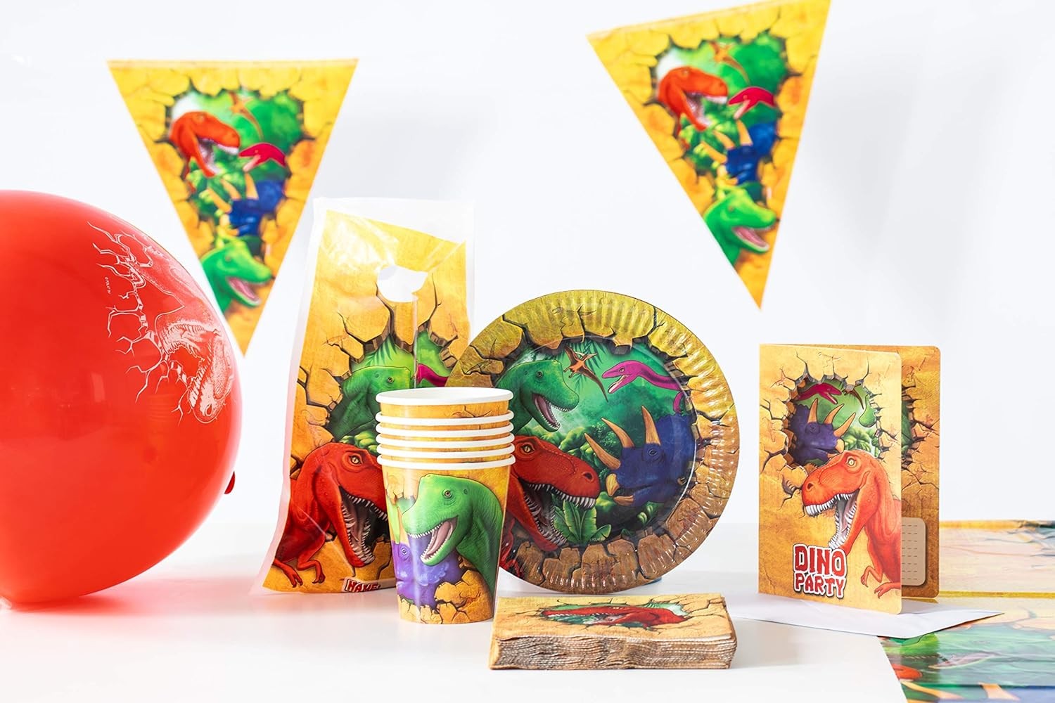 Folat Dinosaur Party Cups – Pack of 6 Contemporary