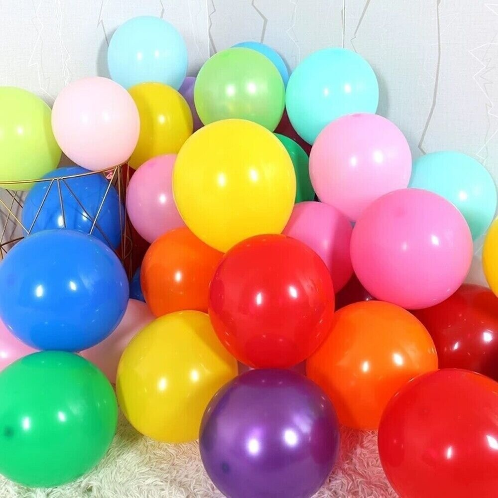 10″ inch PLAIN LATEX BALLOONS WHOLESALE Quality Birthday Party 100 Wedding UK