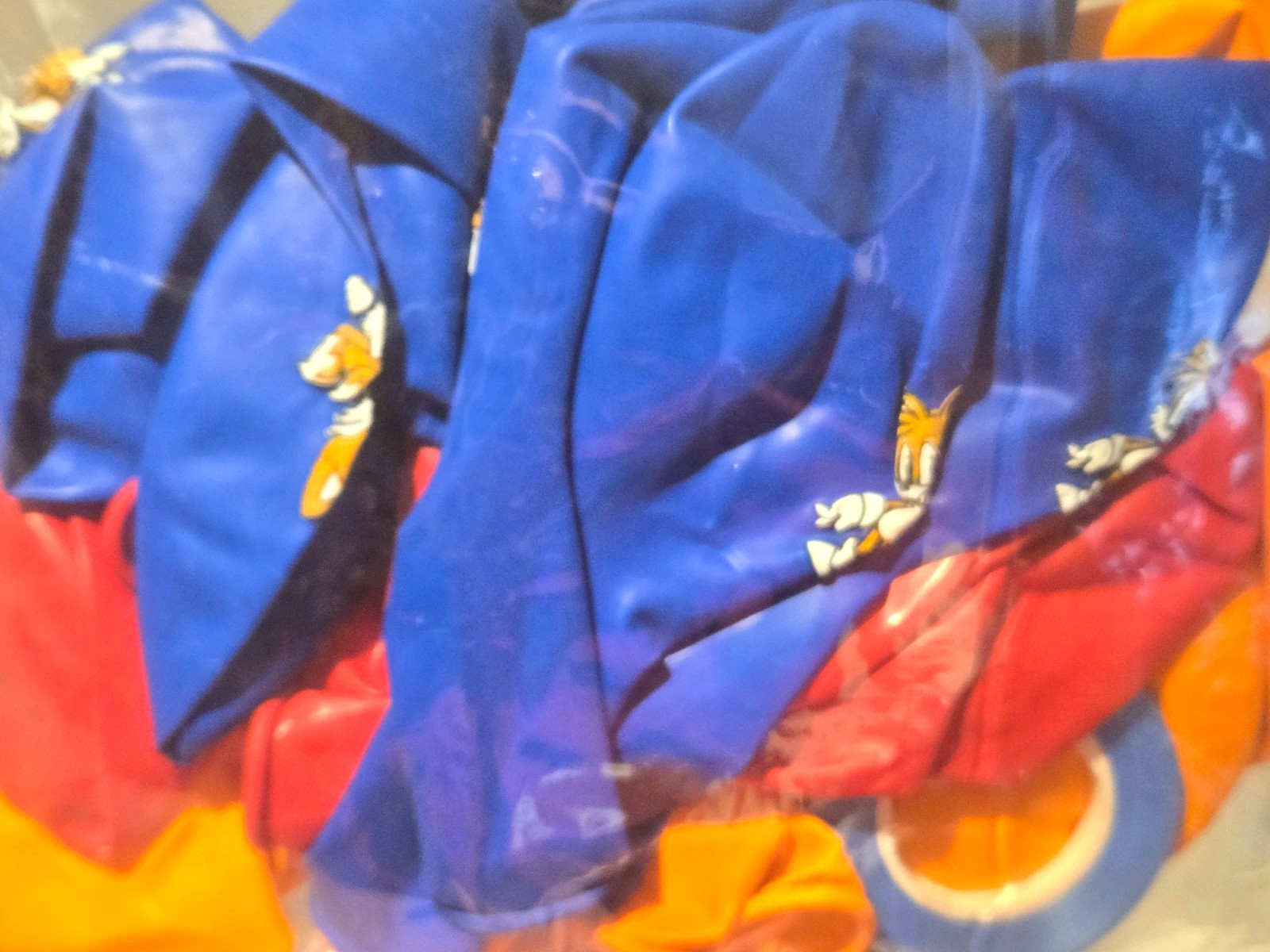 New Birthday Decor Supplies Sonic The Hedgehog Balloons Backdrop Cake Topper Etc