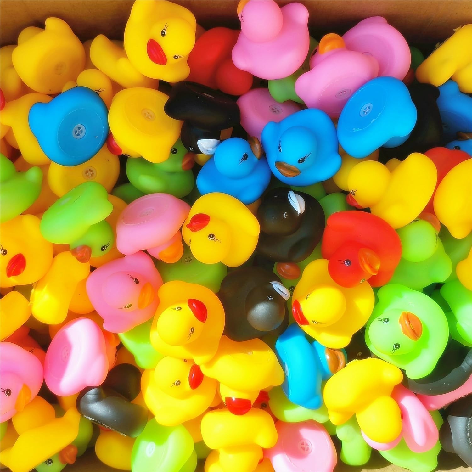 10Pcs Rubber Ducks in Bulk,Assortment Duckies for Jeep Ducking Floater Bath Toys
