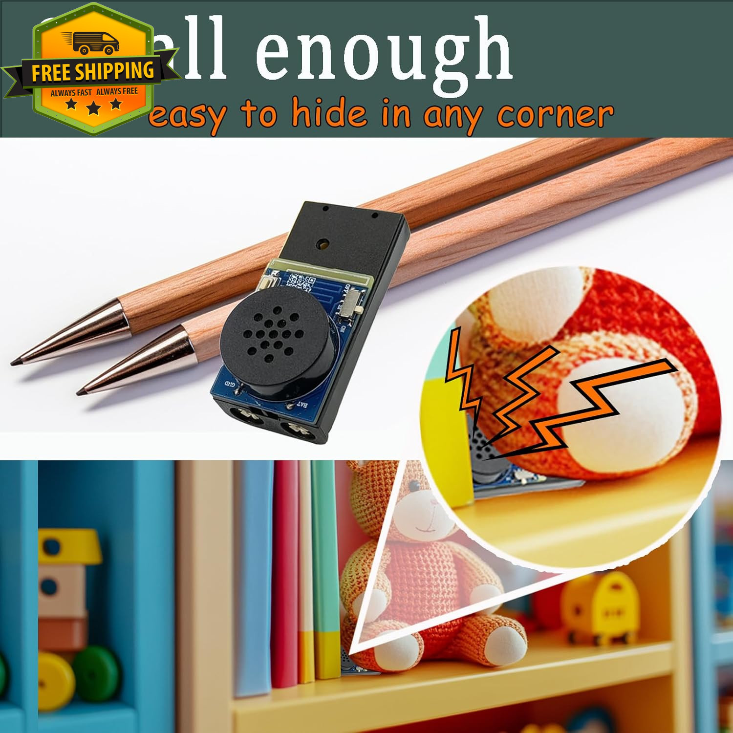 2PCS Remote Control Cricket Noise Maker Prank Hidden Joke Device Party Office Fu