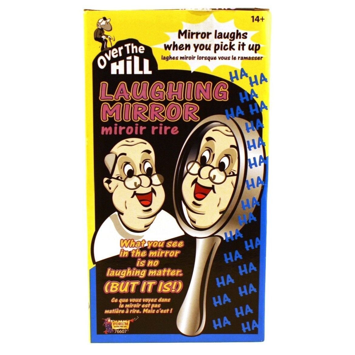 LAUGHING MIRROR – Sound Activated Prank Joke Toy Gag Funny Magic Clown Trick