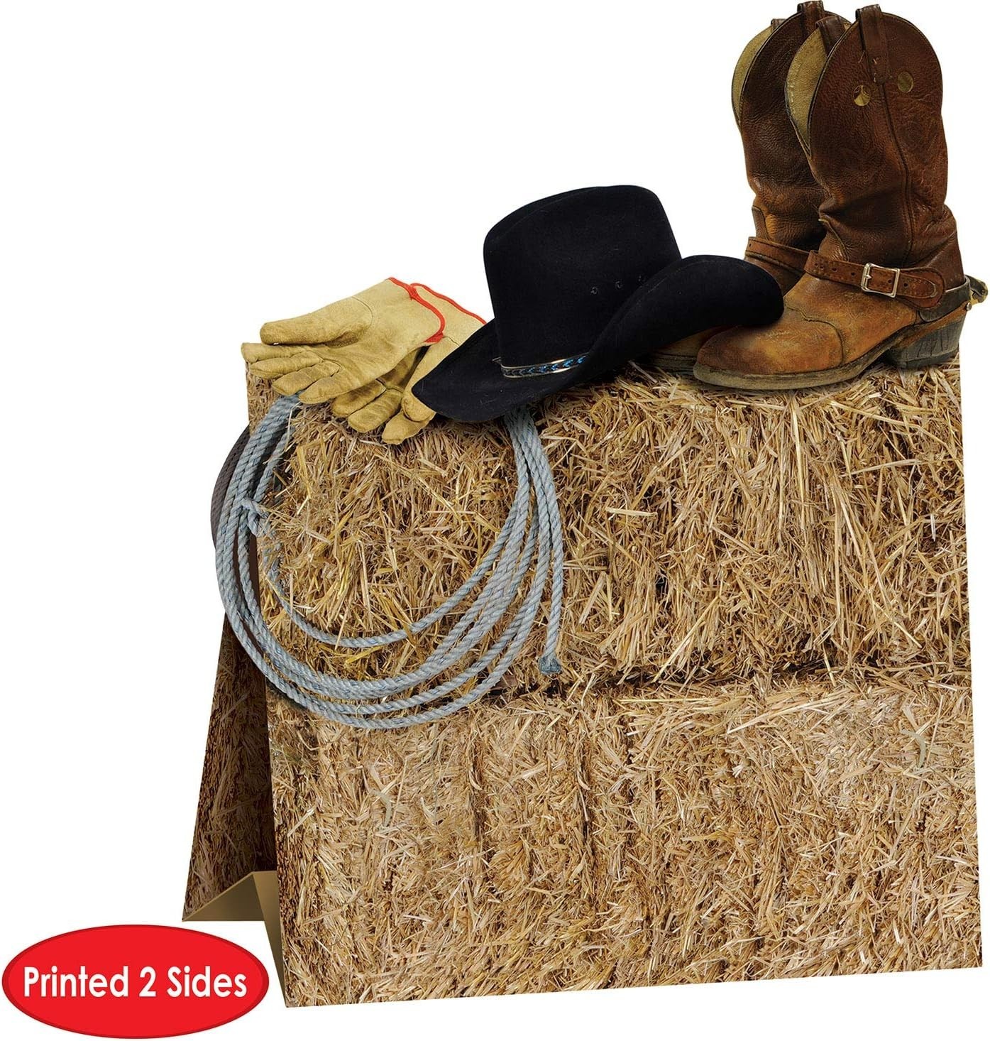 Rustic 3-D Cowboy Table Centerpiece – Perfect for Country-Themed Events, 9.5″