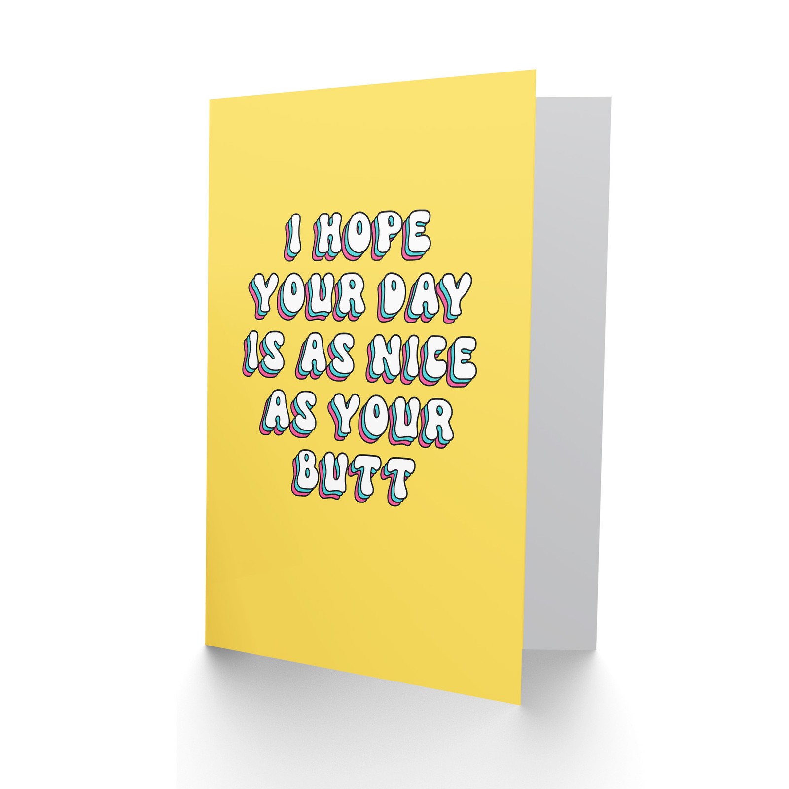Birthday Card Hope Day Nice as Butt Fun Funny Rude Adult Humour Joke For Wife