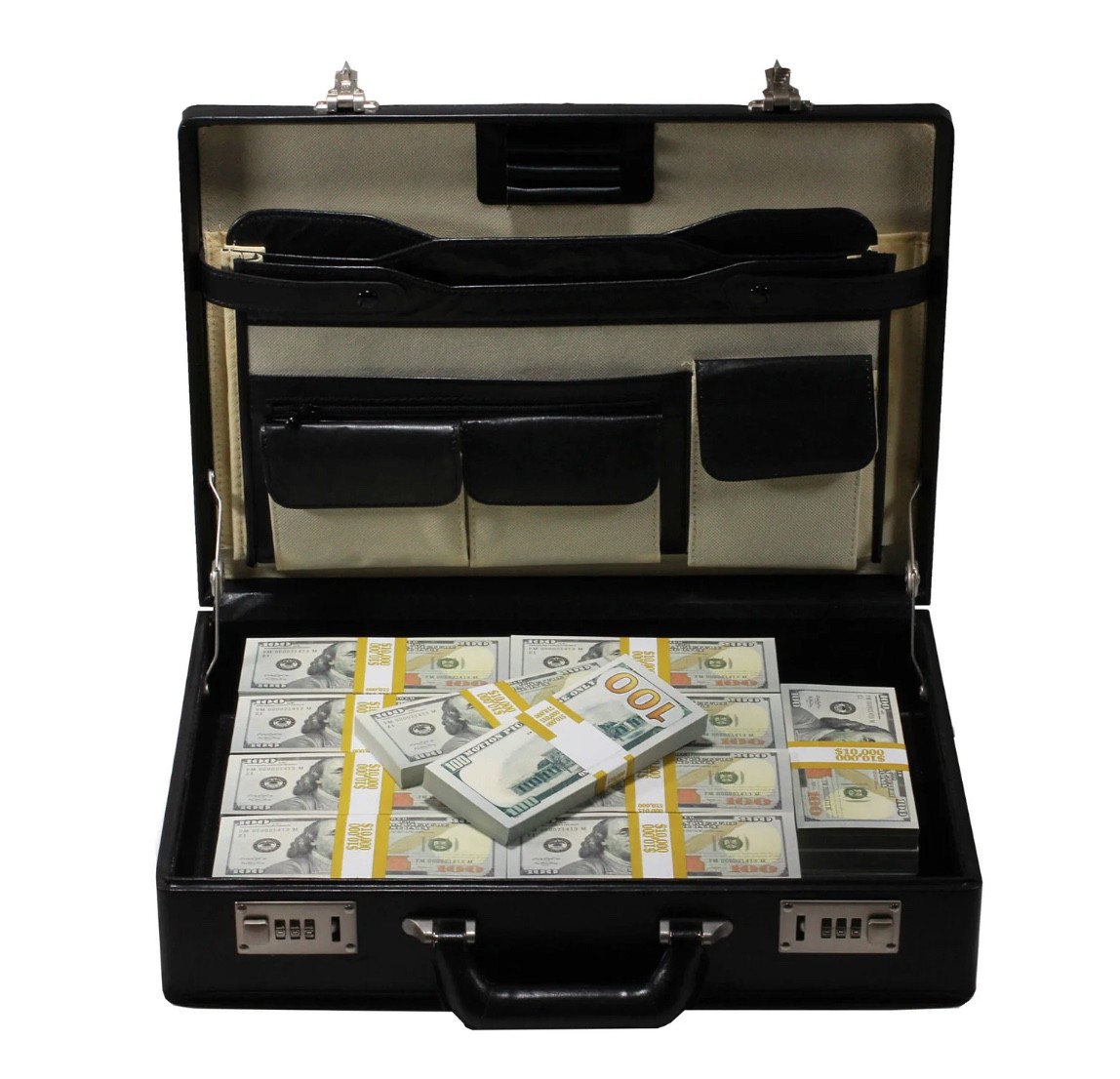 500,000 With Case Props Toy Play Fake Bills For Video, Learning Education Toys