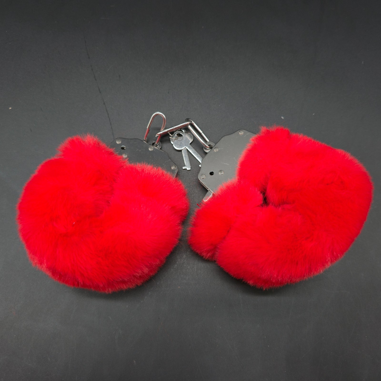 Furry Fuzzy Costume Handcuffs Metal Wrist Cuffs Soft Bachelorette Hen Party