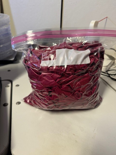 Bulk Lot of Fuschia Latex Balloons 200+ Party Decoration New!!!