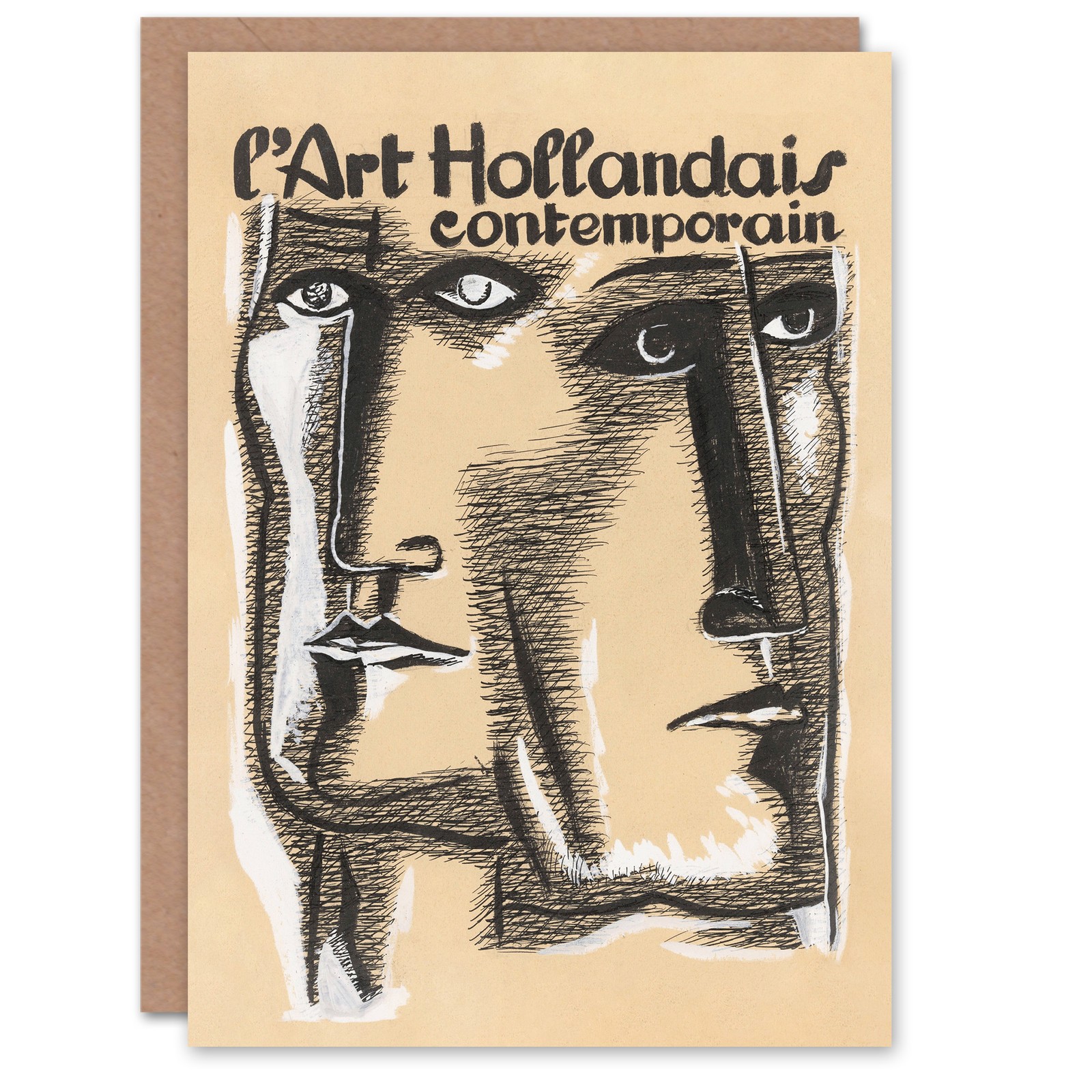 Leo Gestel Art Card Contemporary Dutch Art Book Cover Blank Greeting Card