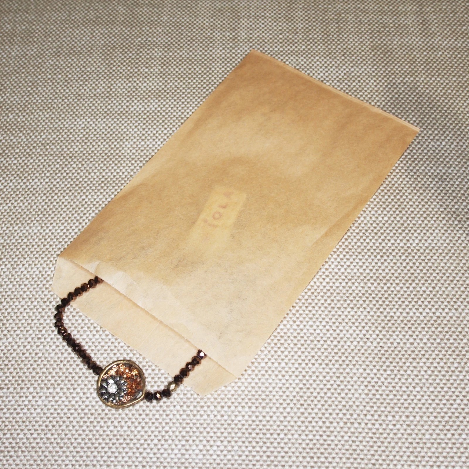 CuteBox White/Kraft Flat Paper Gift Bags 100pcs
