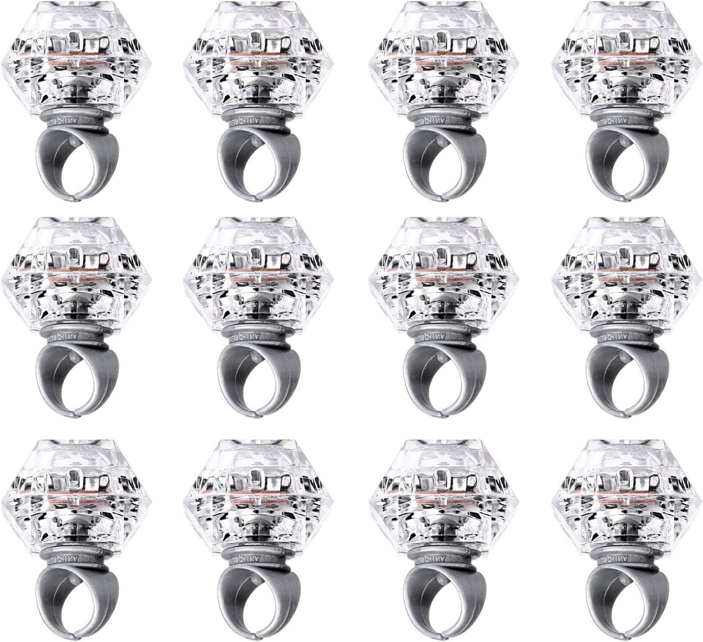 Flashing Led Light up Rings Bachelorette Party Favors Toys Grow in The Dark P…