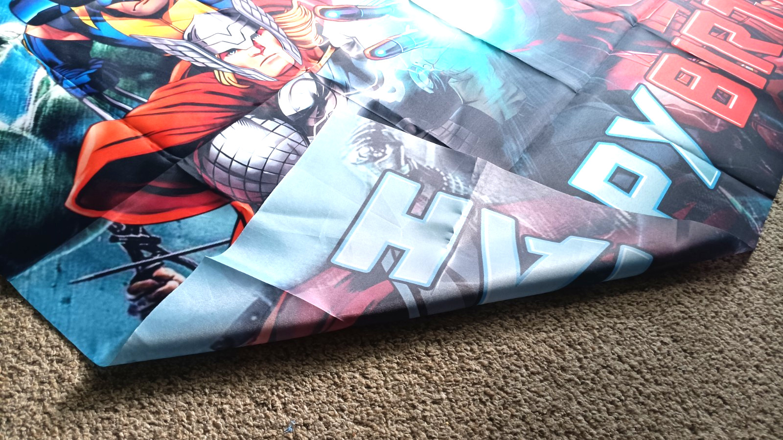 Marvel Superhero Avengers Banner Birthday Party Decor 38″ x 58.5″