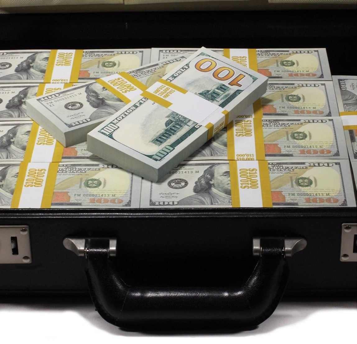 500,000 With Case Props Toy Play Fake Bills For Video, Learning Education Toys