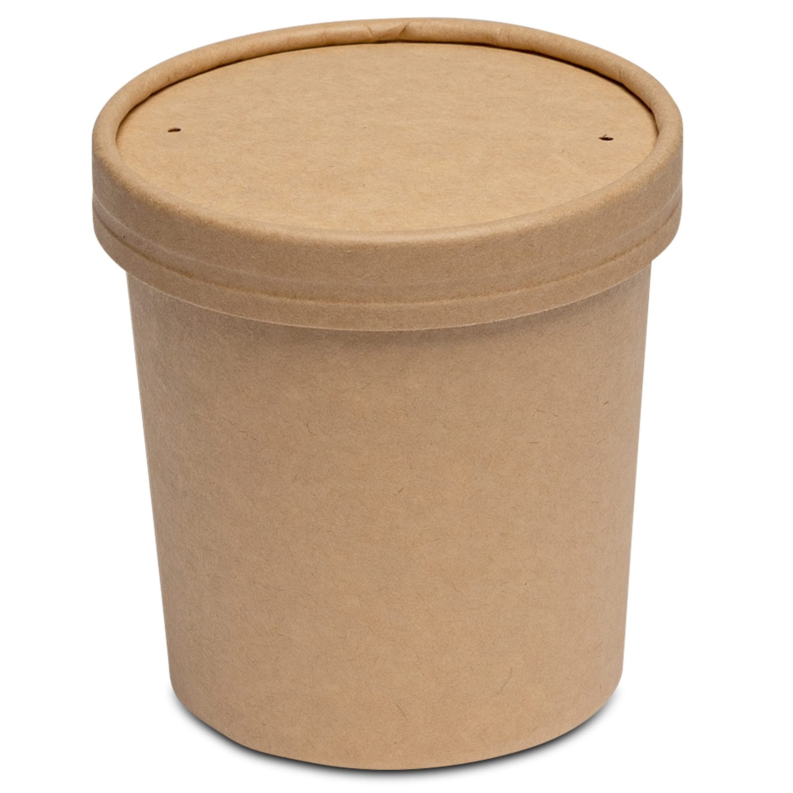 16 oz. Kraft Paper Food Containers with Vented Lids – [50 Count] To Go Hot So…