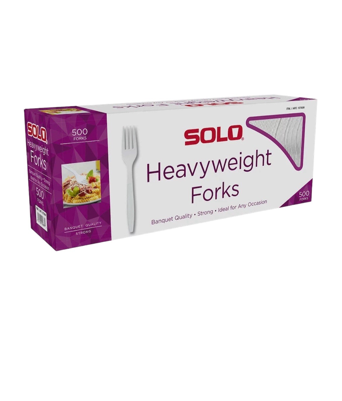 SOLO Plastic Forks, White, 500 Ct – Free Shipping