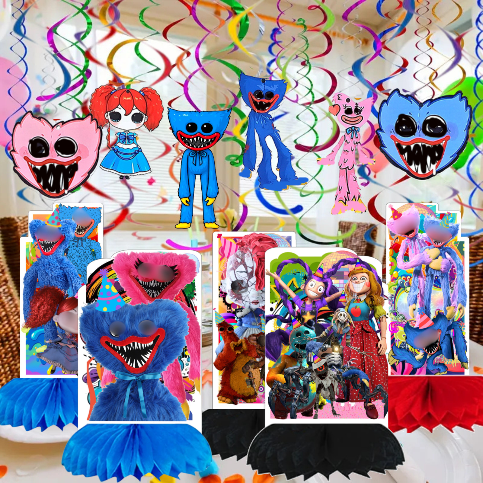 Hugggy Wugggy Party Supplies happy birthday centerpiece decoration cup plate