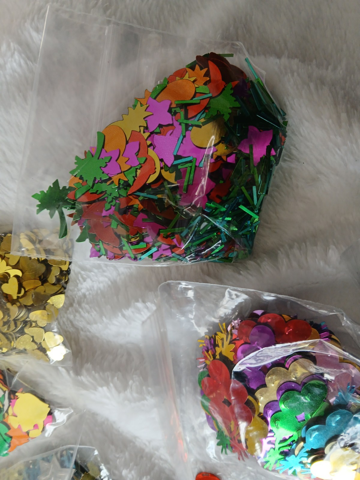 Lot – Multi Packs of Confetti Scatters Variety Stars Hearts Mickey Numbers etc