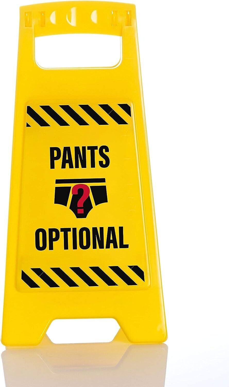 Warning Virtual Meeting in Progress “Pants Optional” Caution Desk Office Sign