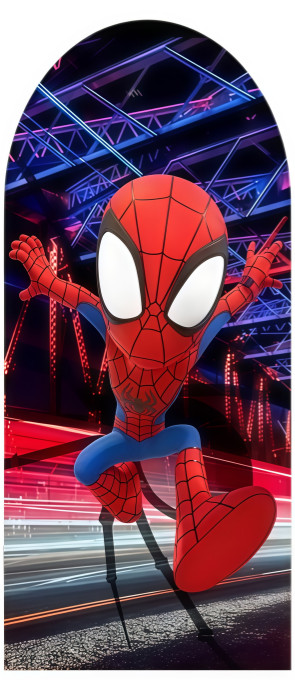 Arch Backdrop Cover Spidey Spiderman Birthday Background Party Decoration