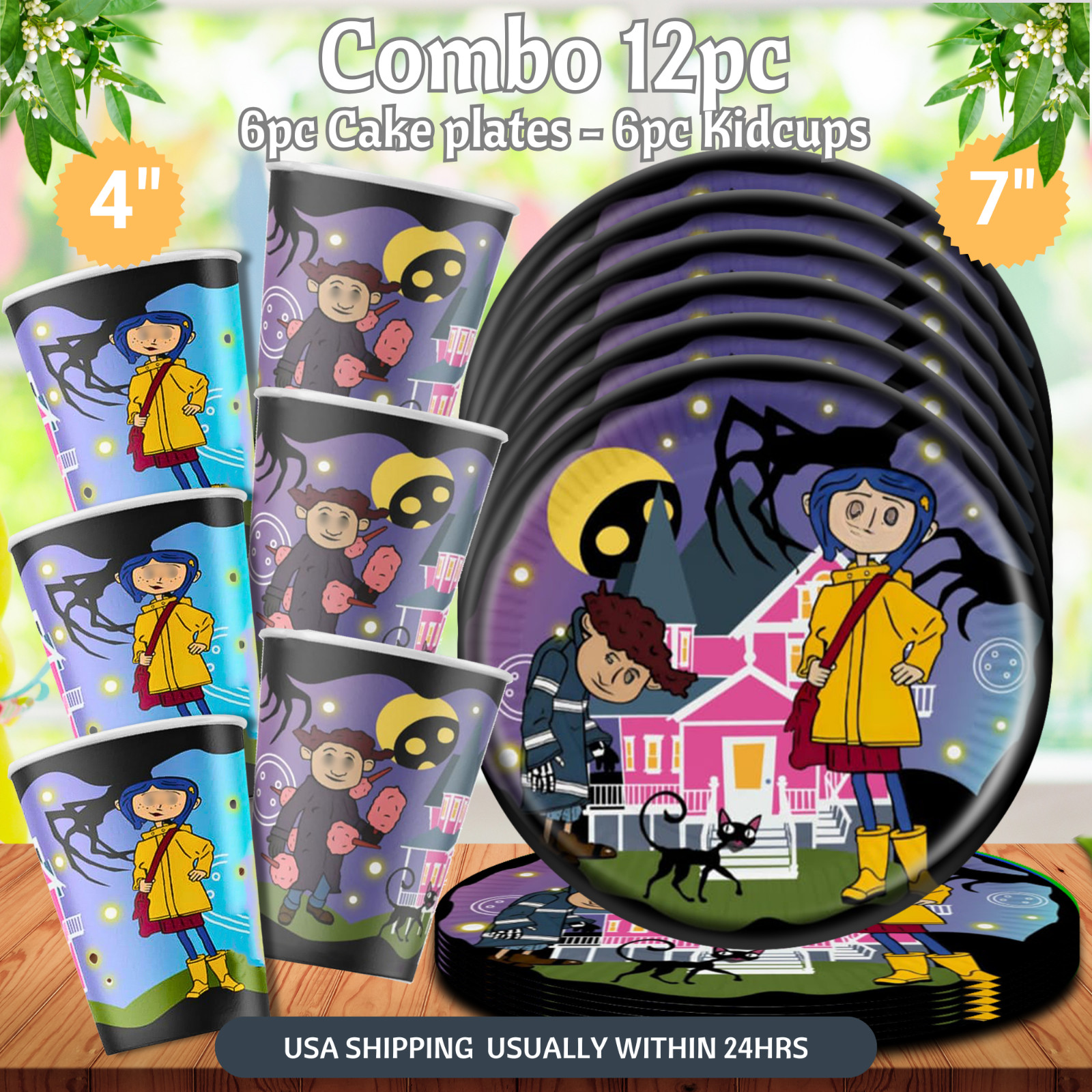 CORALINE birthday party supplies favor centerpiece decoration event theme