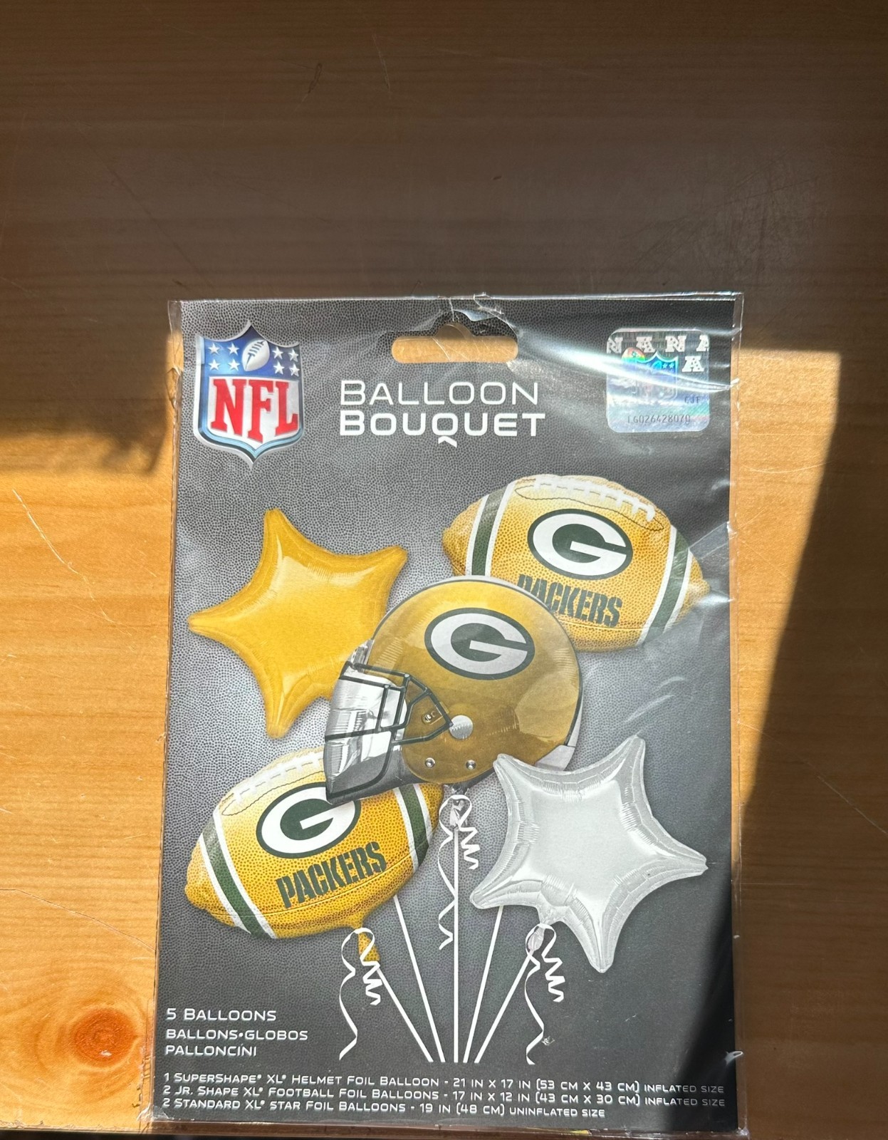 NFL 5 Piece Mylar Foil Balloon Bouquet