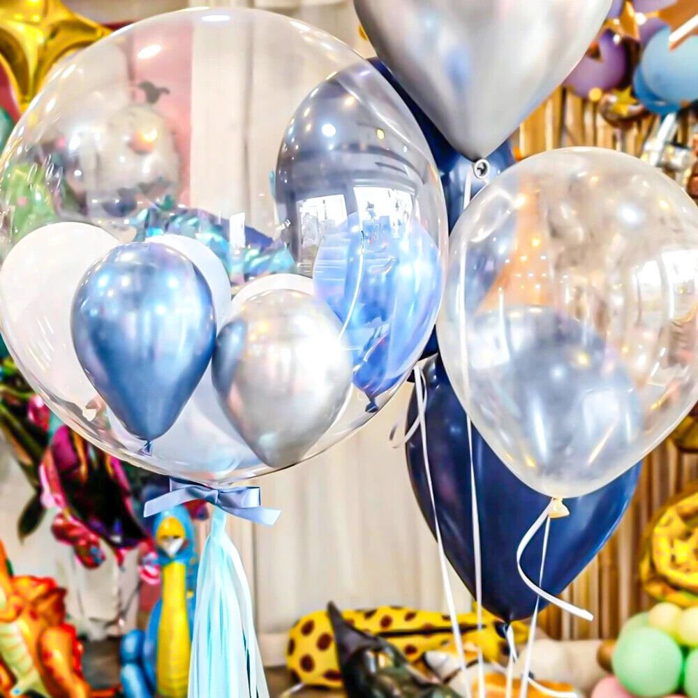 BOBO Balloons Bubble Clear Latex Balloons All Occasions Party Balloons Plain UK
