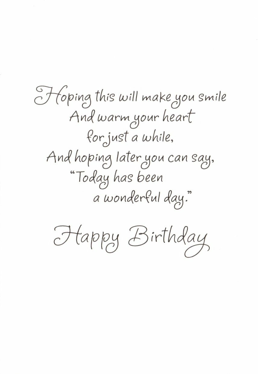 Happy Birthday Brown Bear Flowers Ladybug Hallmark Greeting Card – Set of 2