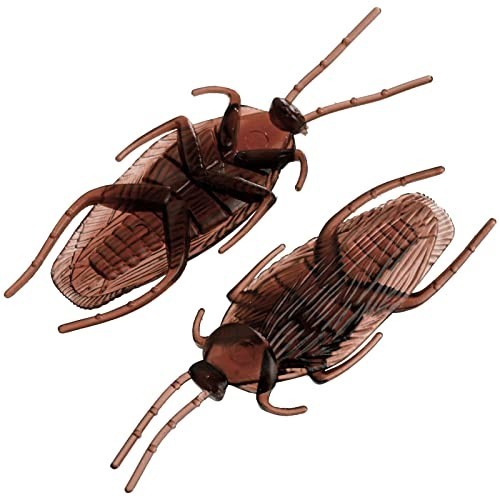 300 Pack Realistic Fake Roaches – Plastic Cockroach Prank Insect Gag Gift for Ha