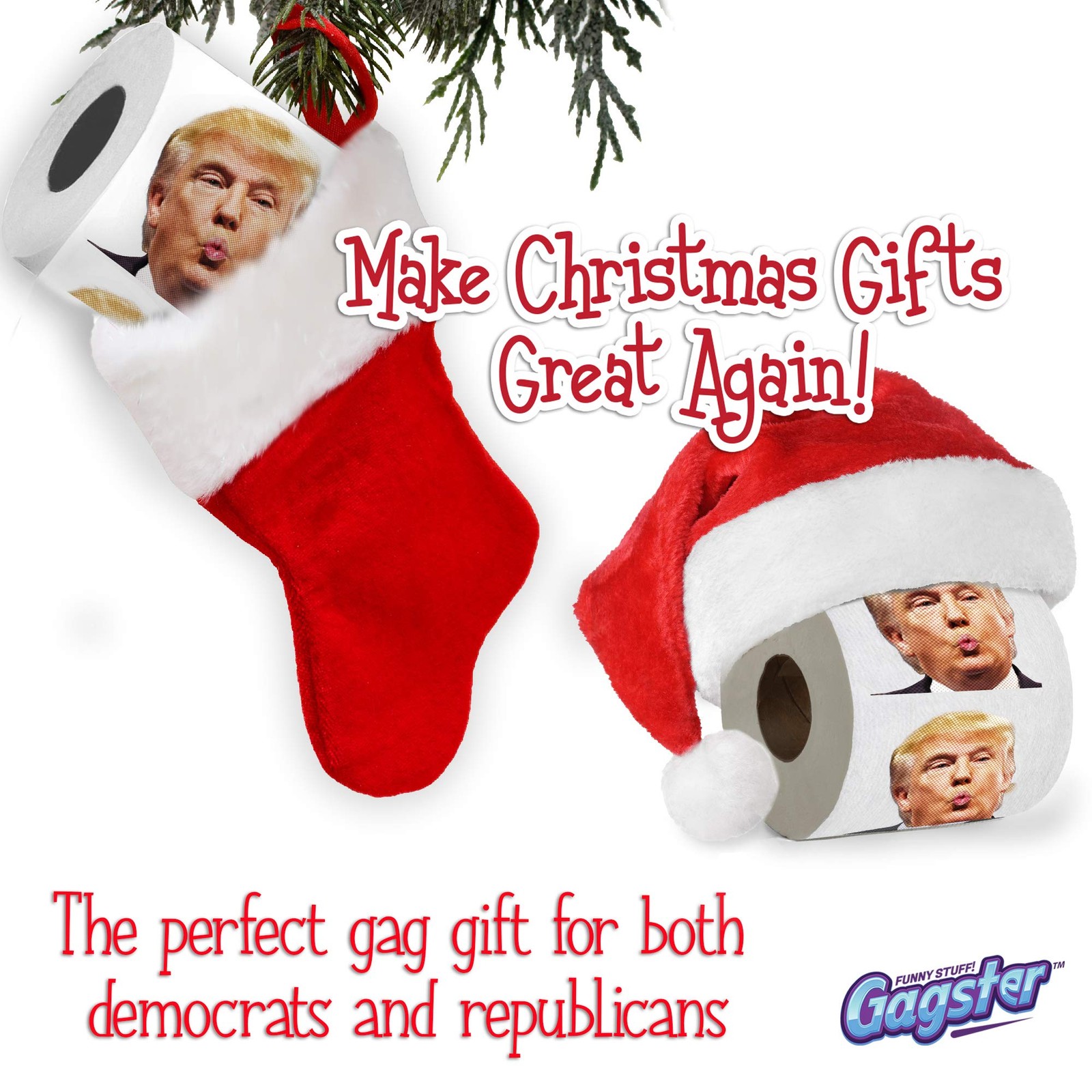 Trump Political Toilet Paper Roll by Gagster 1 Count (Pack of 1), Pout