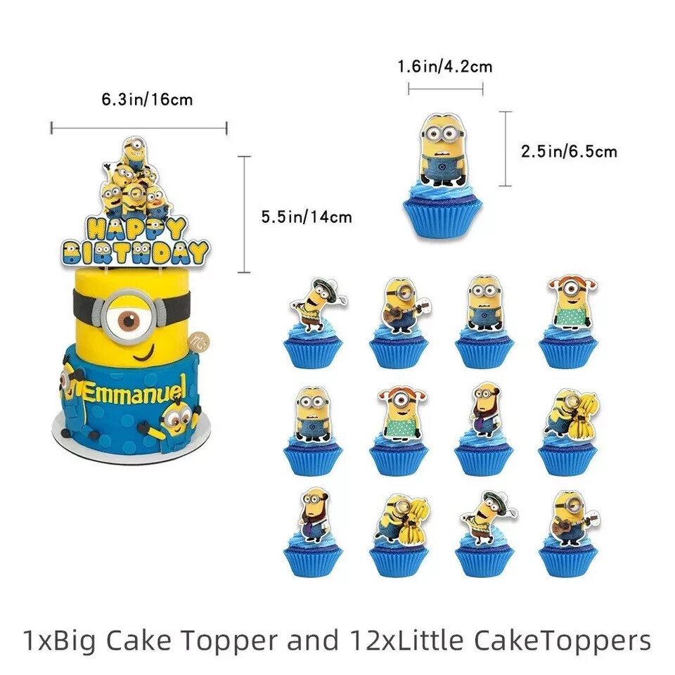 Minions Theme Birthday Party Supplies Kits,for Kids Birthday Party Decoration