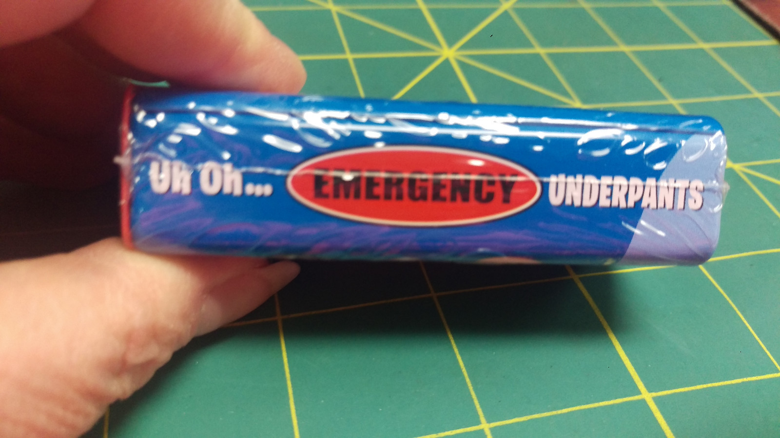 Emergency Underpants – Unopened Sealed Tin with 1 Pair – fits most adults