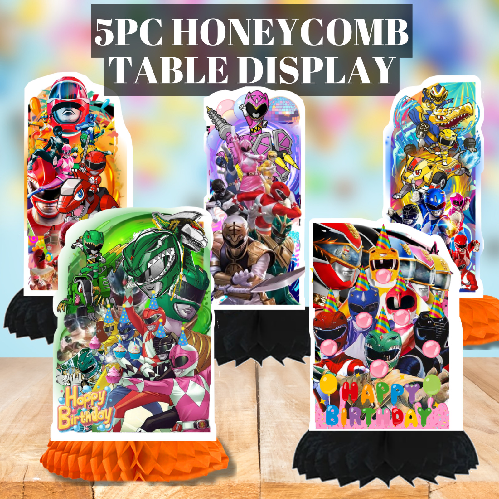 POWER RANGER TABLEWARE plate cup birthday party supplies decoration idea theme