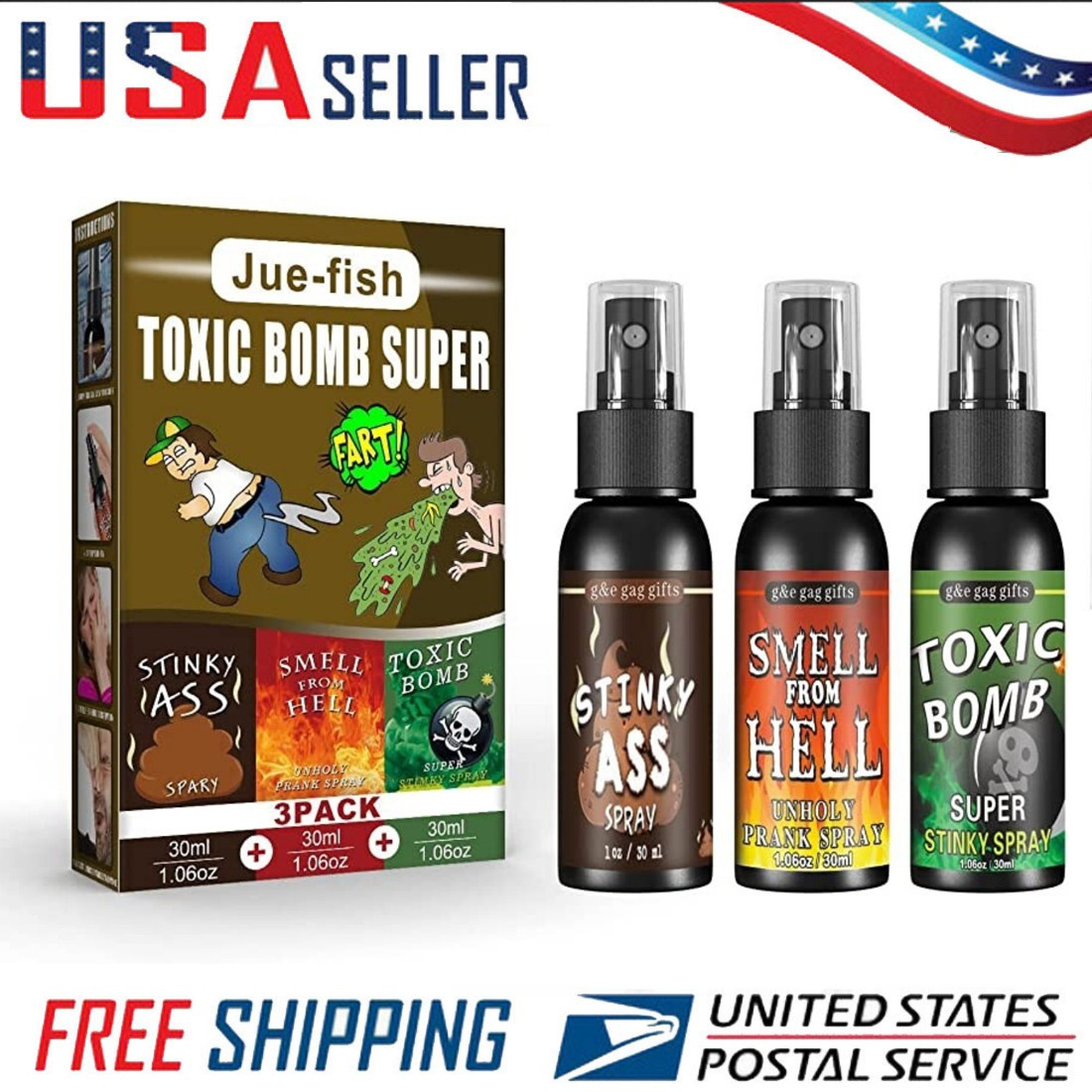 Liquid Ass Spray Mister Fart Prank Pooter Stink Bottle Smell Bomb – PRANK GAG