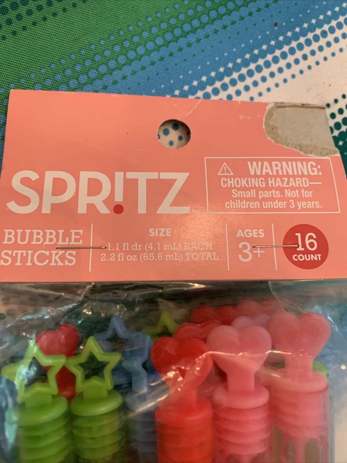 Children’s Unisex New Target Spritz 16 Party Bubble Sticks With Hearts & Stars